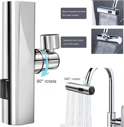 Three Level Waterfall Universal Faucet Extension Device