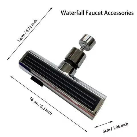 Three Level Waterfall Universal Faucet Extension Device